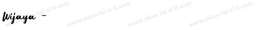 Wijaya 普通字体转换